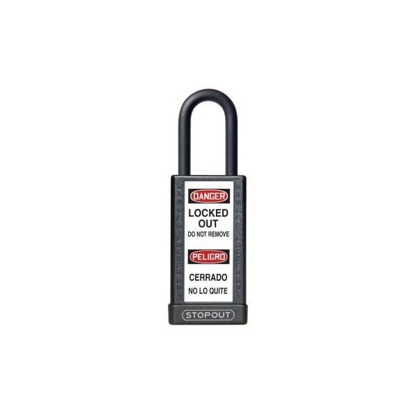 Accuform STOPOUT PLASTIC BODY ALUMINUM KDL727BK - KDL727BK