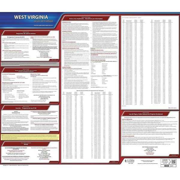 Jj Keller Labor Law Poster, State Labor Law, WV - 200-WV
