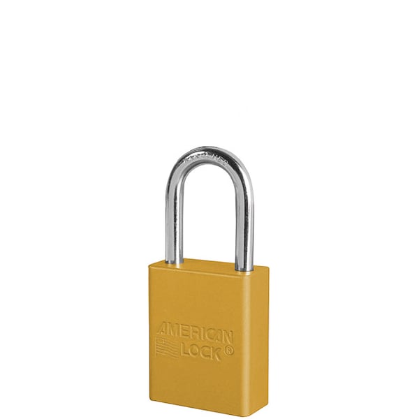 Master Lock Master Lock S-Series Aluminum Safety Padlock, 1.5" Shackle,  - S1106YLW