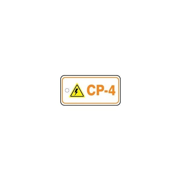 Accuform PF-Cardstock, 3-1/4 in Width, 1/4 in Height, , 5 PK - TDF204VPM