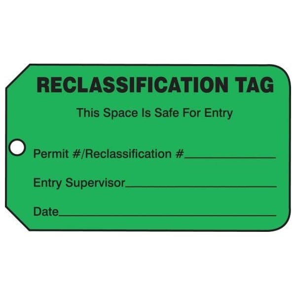Accuform Safety Tags, ATMOSPHERIC LEVELS, 5.75in x 3.25in, RP-Plastic, 25PK - TCS313PTP