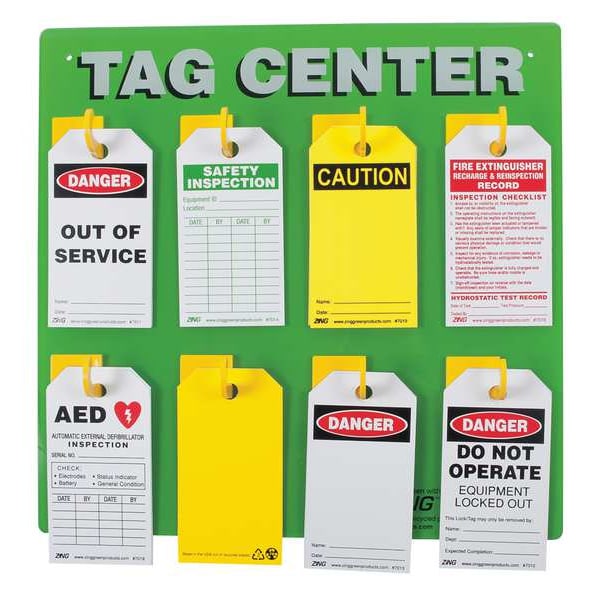 Zing Tag Center, Unfilled, 15 In H - 2670