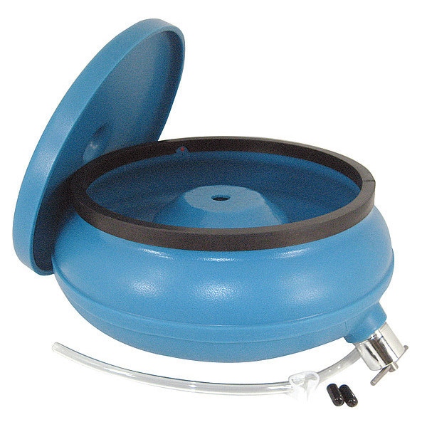 Raytech Vibratory Tumbler Bowl and Lid, 17In Dia., Size: 17" dia. - 23-045