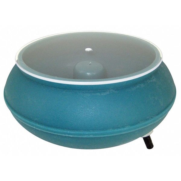 Raytech Vibratory Tumbler Bowl and Lid, 12In Dia. - 23-036