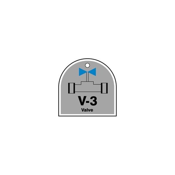 Accuform PF-Cardstock, 8 in Width, 0.1 in Height, , 5 PK - TDJ203VPM