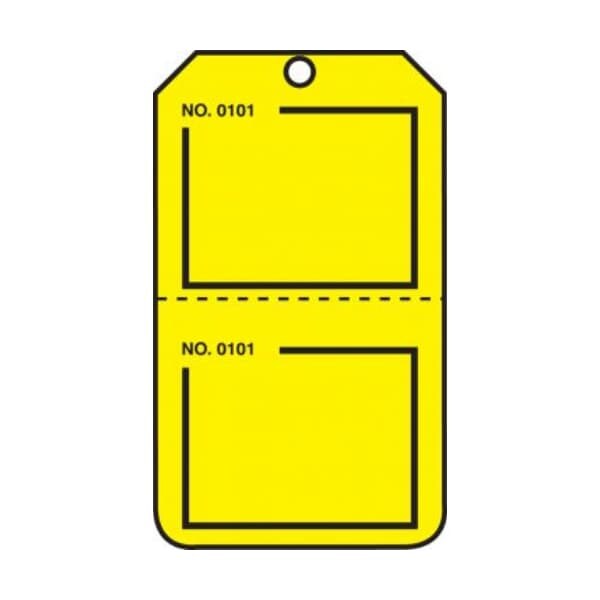 Accuform PF-Cardstock, 3-1/4 in Width, 1/4 in Height, , 25 PK - TPP224PTP