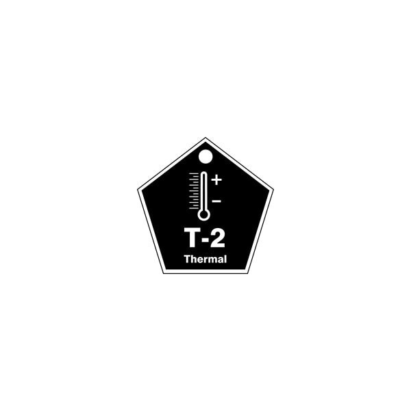 Accuform Energy Source ID Tag, T-2 THERMAL, 2.5in x 2.5in, Adhesive Dura-Poly, 5PK - TDK802XVM