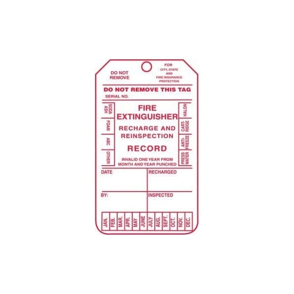 Accuform PF-Cardstock, 3-1/4 in Width, 1/4 in Height, , 25 PK - MGT210PTP