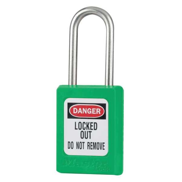 Master Lock Lockout Padlock, KA, Green, 1-13/16"H, PK12 - S33KAS12GRN