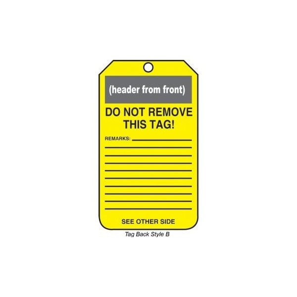 Accuform Danger, RP-Plastic, 3-1/4 in Width, 0.075 in Height, , 5 PK - MDT649PTM