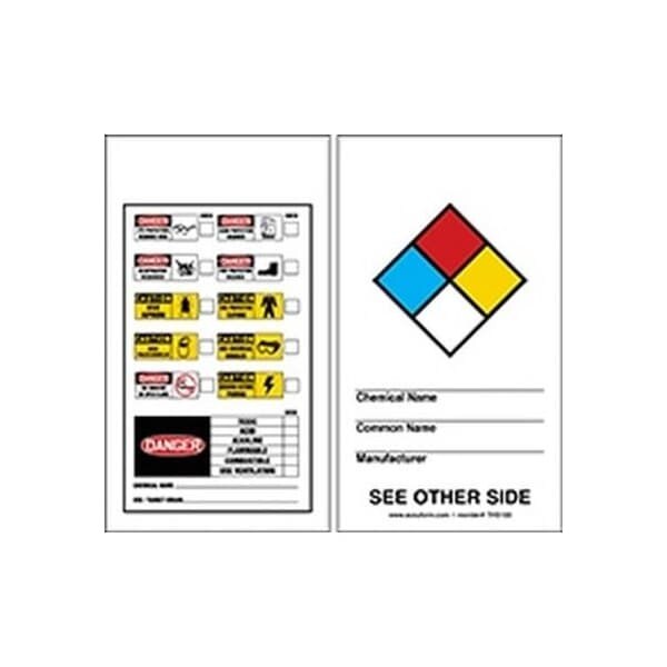 Accuform HS-Laminate, 3-7/8 in Width, 0.3 in Height, , 25 PK - THS103PTP