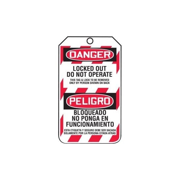 Accuform Danger, HS-Laminate, 3-1/4 in Width, 0.3 in Height, , 5 PK - TSP103LTM
