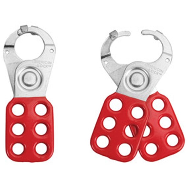 Light House Beauty 1 in. Dia. Tabbed Steel Lockout Hasp - LI3678292
