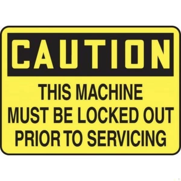 Accuform LOCKOUTTAGOUT SIGN 7 in x 10 in MLKT623XP - MLKT623XP