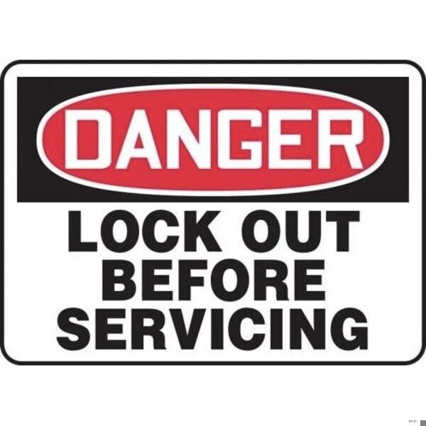 Accuform LOCKOUTTAGOUT SIGN 10 X 14 MLKT010XL - MLKT010XL
