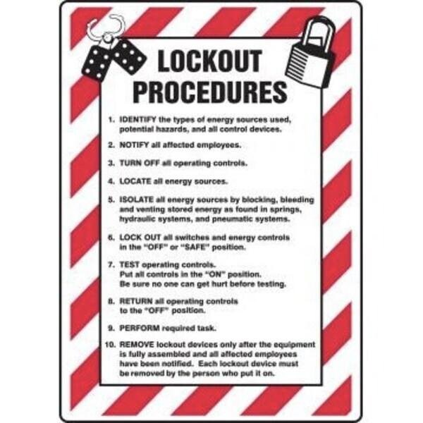 Accuform OSHA DANGER Safety Sign LOCKOUTTAG MLKT280XL - MLKT280XL