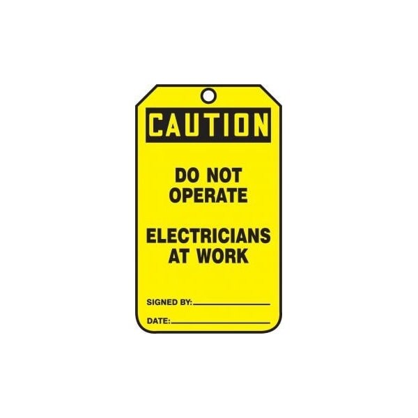 Accuform Danger, PF-Cardstock, 3-1/4 in Width, 1/4 in Height, , 25 PK - MDT643PTP