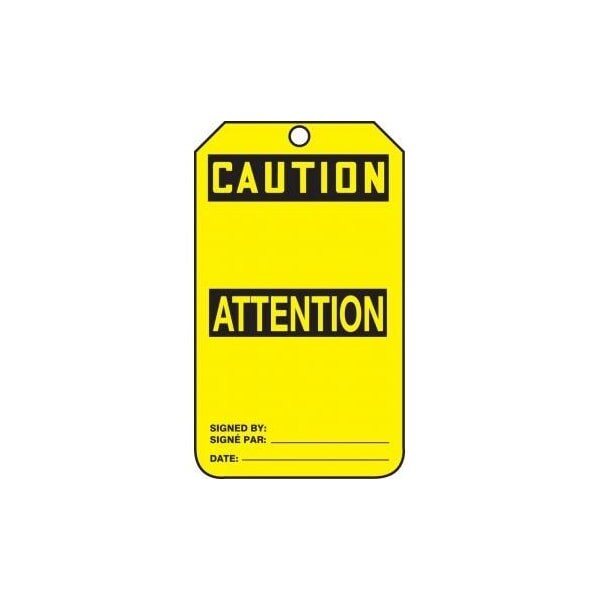 Accuform Danger, Self-Laminating RP-Plastic, 3-1/4 in Width, 0.11 in Height, , 25 PK - FBMGT200CTP