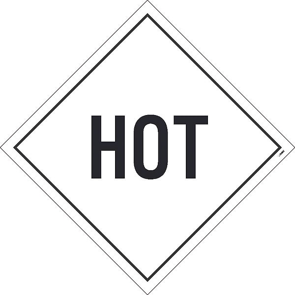 Nmc Hot Dot Placard Sign, Tag Board, Card Stock Vinyl, 10-3/4 in Width, 10-3/4 in Height - DL76TB