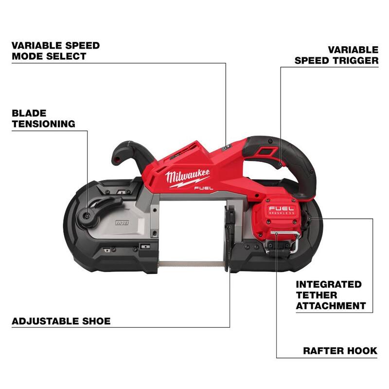 Si estás buscando información sobre una sierra de cinta inalámbrica Milwaukee M18 FUEL 18V Lithium-Ion Brushless de corte profundo (sólo la herramienta), este es el producto que necesitas - 2929-20.