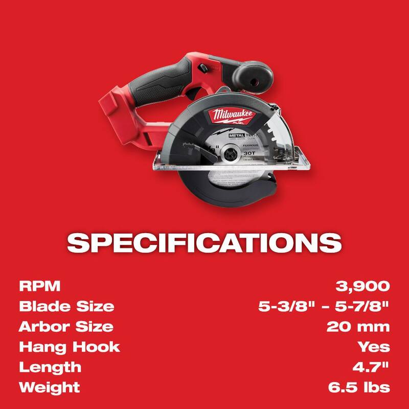 Si no traduzcas la marca del producto:

Sierra circular inalámbrica sin escobillas de litio Milwaukee M18 FUEL de 18V de Metal 5-3/8 in (Herramienta solamente) con Llave de Impacto de Torque Medio de 1/2 in. - 2782-20-2962P-20
