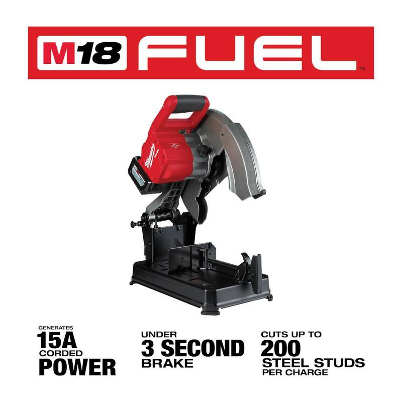 Milwaukee M18 FUEL 18-Volt Lithium-Ion Brushless Cordless 14 in. Abrasive Cut-Off Saw Kit with Extra 8.0 Ah Battery - 2990-21HD-48-11-1880

Si necesitas más información sobre este producto, no dudes en contactarnos.