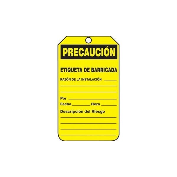 Accuform Danger, RP-Plastic, 3-1/4 in Width, 0.075 in Height, , 25 PK - SHTAB105PTP