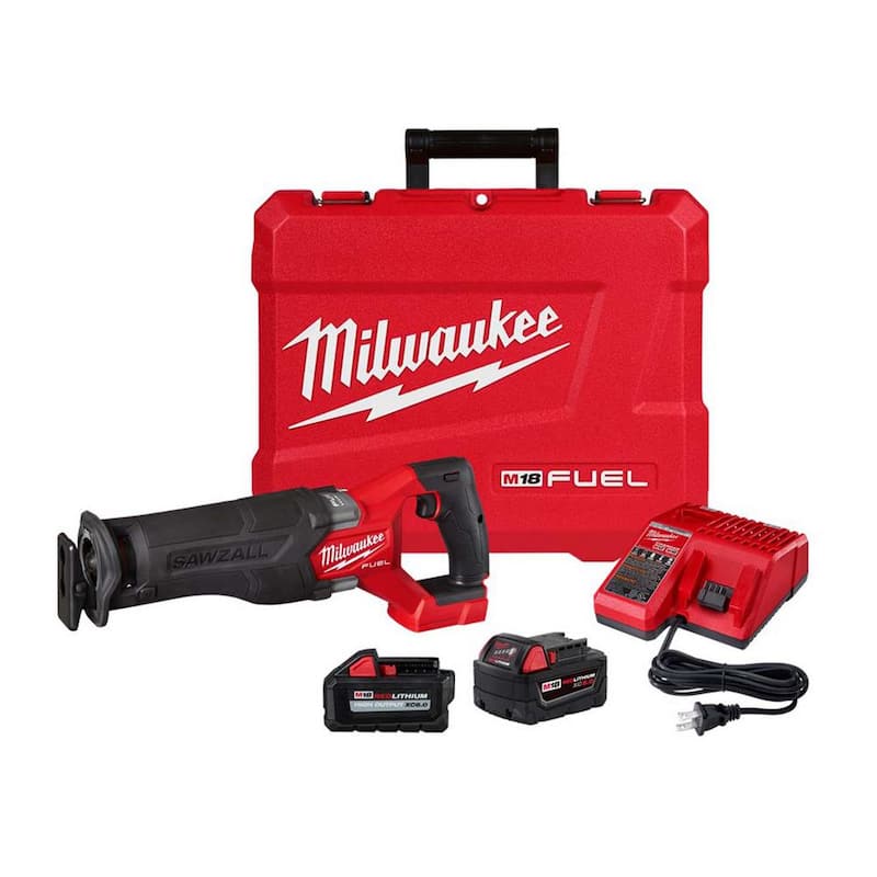 Milwaukee M18 FUEL 18V Lithium-Ion Brushless Cordless SAWZALL Kit de sierra reciproca con batería de 6.0Ah - 2821-21-48-11-1865.