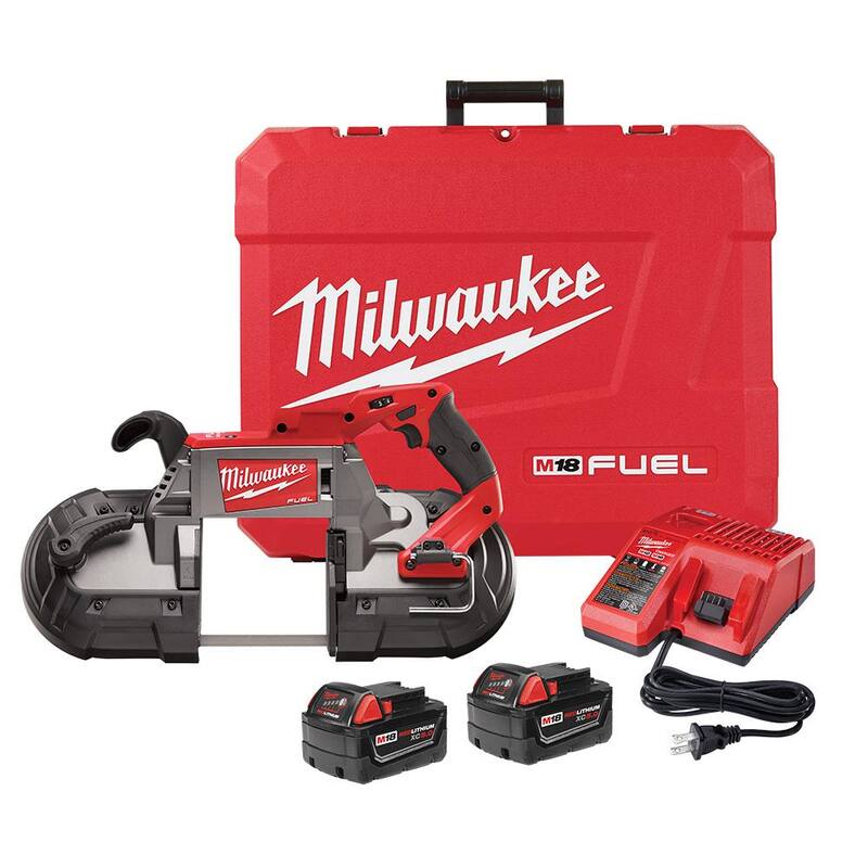 Si traduzco el título sin mencionar la marca del producto, sería: Kit de Sierra de Cinta Inalámbrica de Corte Profundo Milwaukee M18 FUEL de Iones de Litio de 18V sin escobillas con Llave de Impacto de 1/2 pulgadas - 2729-22-2962-20.