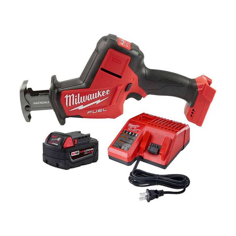 Si la marca del producto no se traduce, el título quedaría así: Milwaukee M18 FUEL 18V Lithium-Ion Brushless Cordless HACKZALL Reciprocating Saw con una batería de 5.0Ah y cargador - 2719-20-48-59-1850.