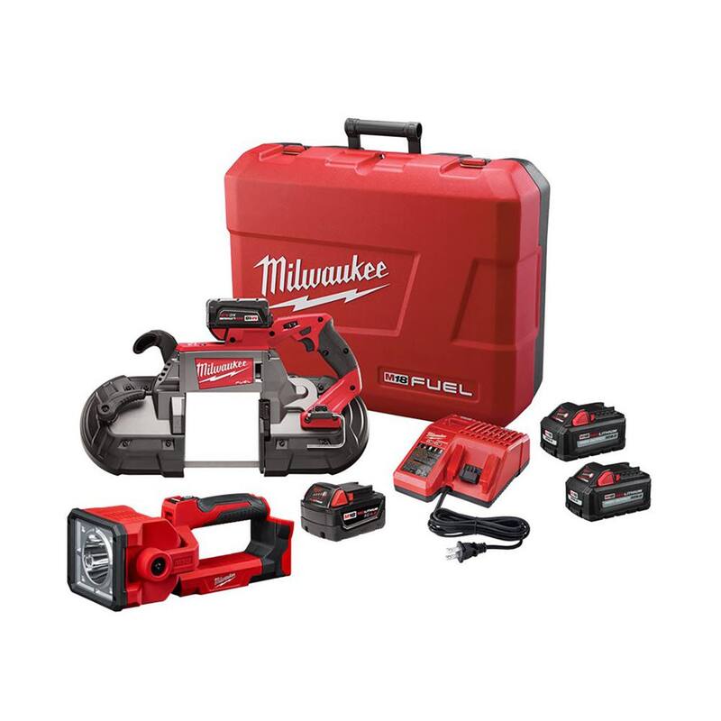 Si no traduzcas la marca del producto, el título quedaría así: Milwaukee M18 FUEL 18V Sierra de cinta portátil sin escobillas de ion de litio con corte profundo con luz LED de búsqueda y dos baterías de 6.0Ah - 2729-22-2354-20-48-11-1862.