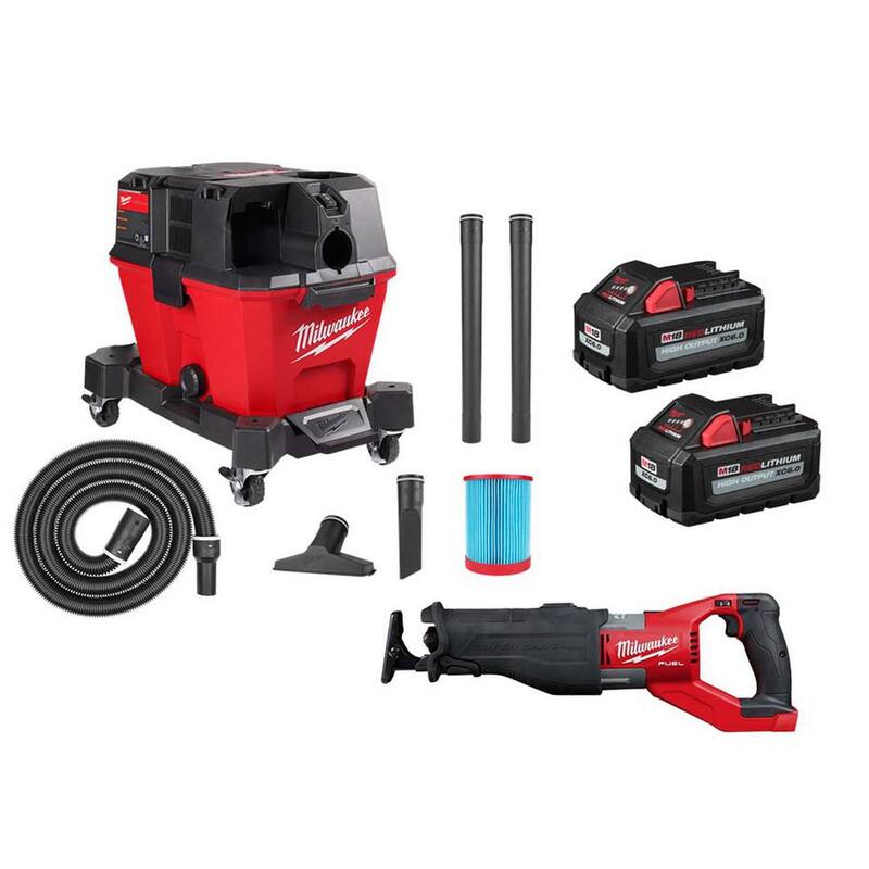Milwaukee M18 FUEL 18V Lith-Ion Brushless Cordless Super SAWZALL Recip Saw w/Wet/Dry Vac & (2) High Output 6.0Ah Battery Pack - 2722-20-0910-20-48-11-1862

Si traducimos el título correspondiente a la descripción del producto sin mencionar la marca quedaría de la siguiente manera:

Sierra reciprocante SAWZALL súper inalámbrica sin escobillas de 18V de litio con aspiradora húmeda/seca y (2) paquete de baterías de alto rendimiento de 6.0Ah - 2722-20-0910-20-48-11-1862