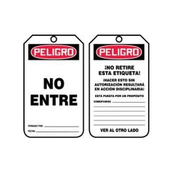 Accuform Danger, HS-Laminate, 3-1/4 in Width, 0.3 in Height, , 25 PK - SHMDT164LTP
