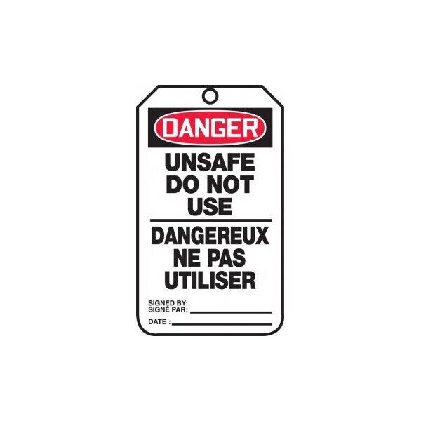 Accuform RP-Plastic, 3-1/4 in Width, 3/8 in Height, , 5 PK - TCF115PTM