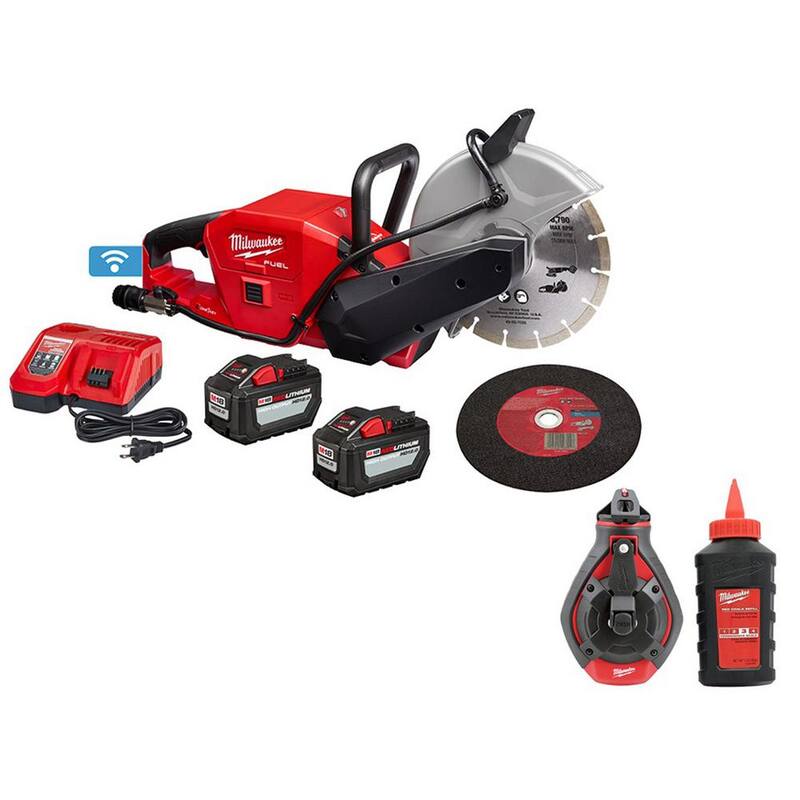 Si tradujeramos solo lo necesario para completar la traducción, seria algo como: Kit de Sierra Cortadora Inalámbrica Brushless Milwaukee M18 FUEL ONE-KEY de 18V con Carrete de Tiza de Línea Gruesa de 100 pies - 2786-22HD-48-22-3986.