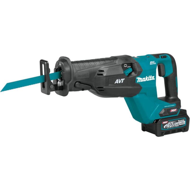 Kit de sierra orbital reciproca inalámbrica sin escobillas Makita 40V max XGT AVT, 4.0Ah - GRJ02M1