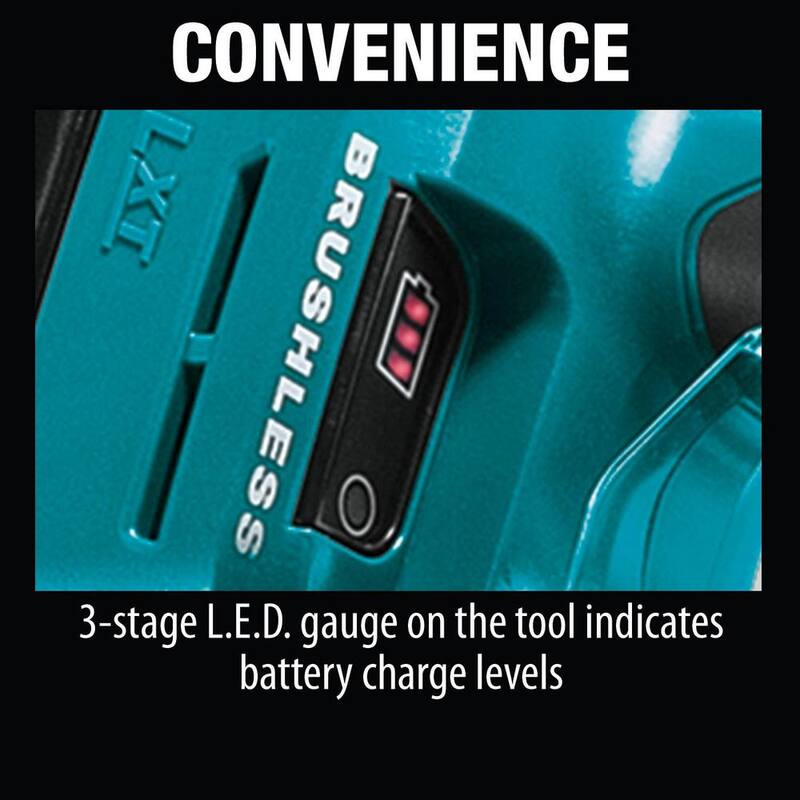 Si herramienta eléctrica sin escobillas inalámbrica de iones de litio 18V LXT de Makita de 6-1/2 pulgadas con láser y sierra ingleteadora compuesta abatible doble compacta - XSL05Z