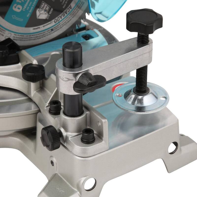 Si herramienta eléctrica sin escobillas inalámbrica de iones de litio 18V LXT de Makita de 6-1/2 pulgadas con láser y sierra ingleteadora compuesta abatible doble compacta - XSL05Z