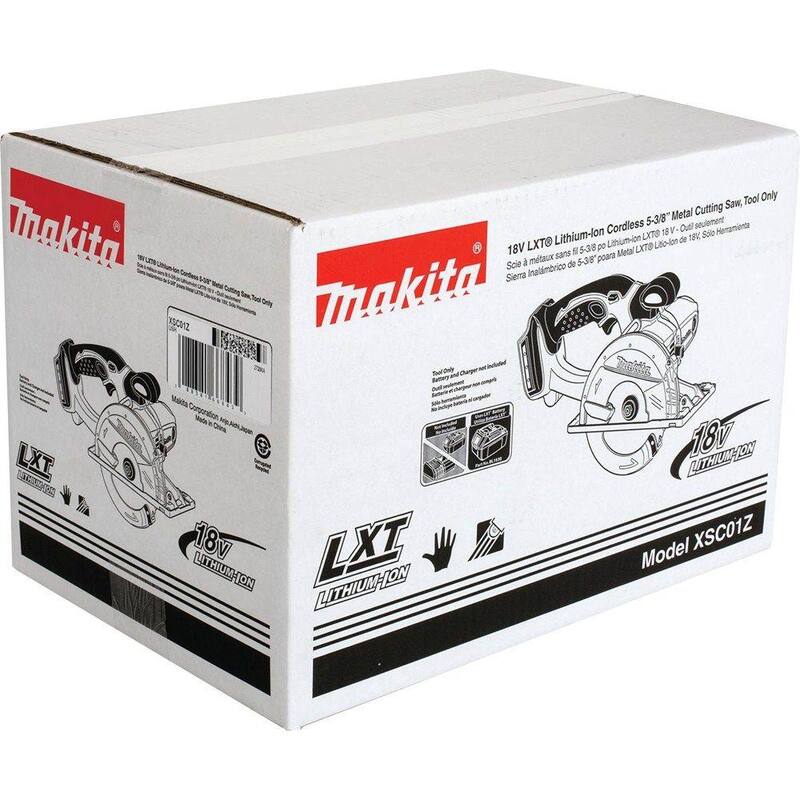 Si, esto sería "Sierra para corte de metal inalámbrica de 5-3/8 in. Makita 18V LXT de ion de litio (solo herramienta) - XSC01Z"