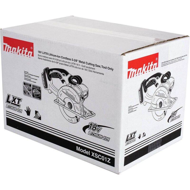 Si, esto sería "Sierra para corte de metal inalámbrica de 5-3/8 in. Makita 18V LXT de ion de litio (solo herramienta) - XSC01Z"