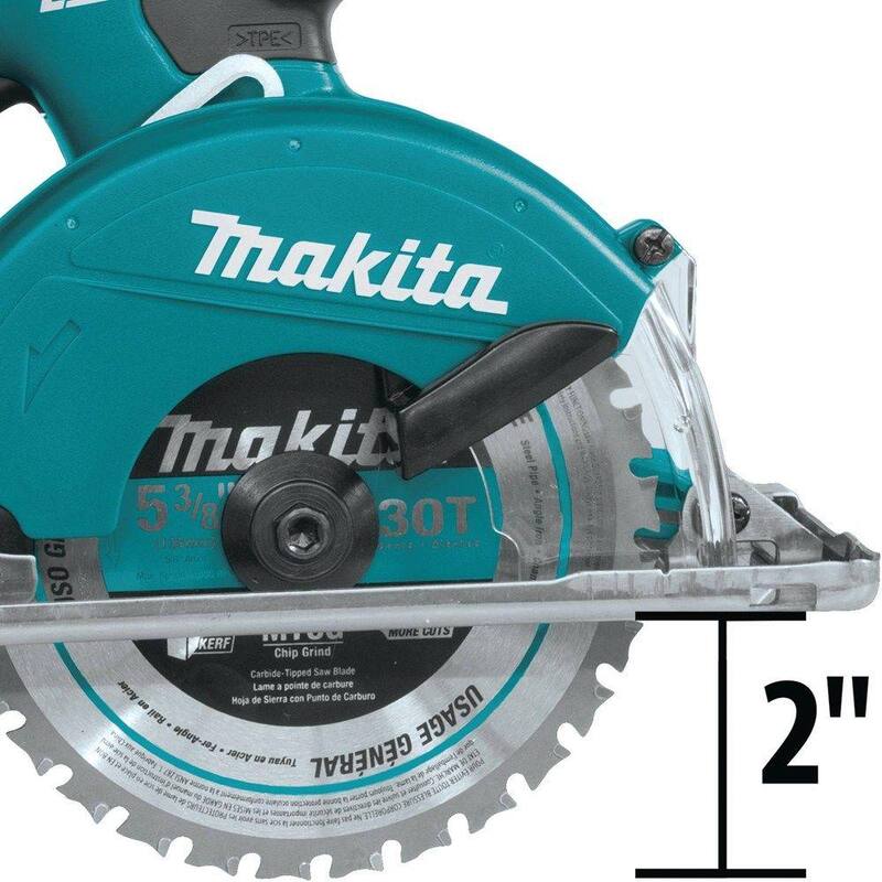 Si, esto sería "Sierra para corte de metal inalámbrica de 5-3/8 in. Makita 18V LXT de ion de litio (solo herramienta) - XSC01Z"