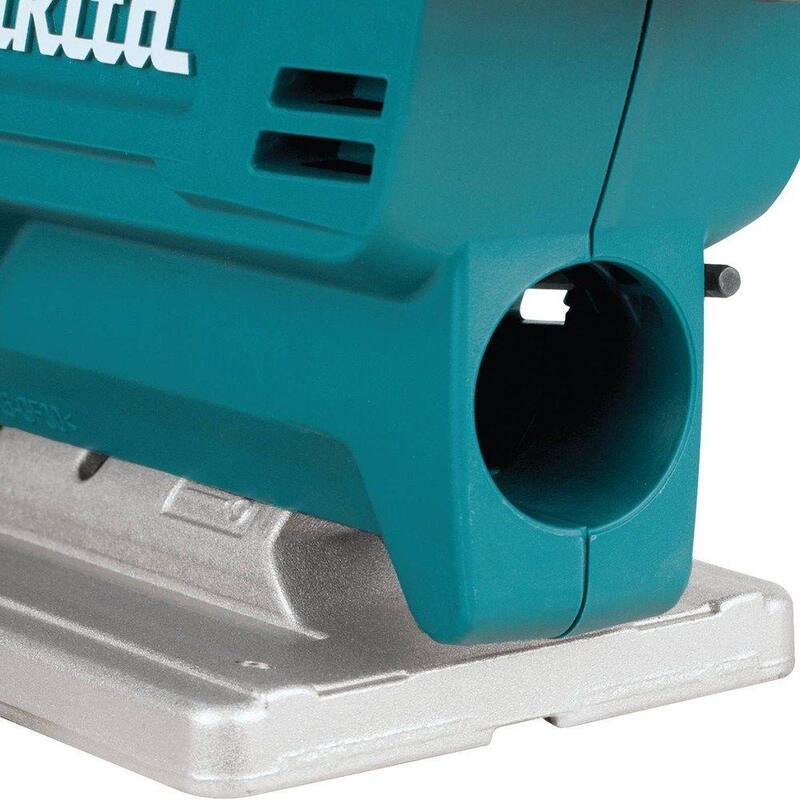 Si bien el titulo no indica una marca específica, parece tratarse de una sierra caladora inalambrica de ion de litio Makita 12V max CXT (herramienta solamente) - VJ04Z.