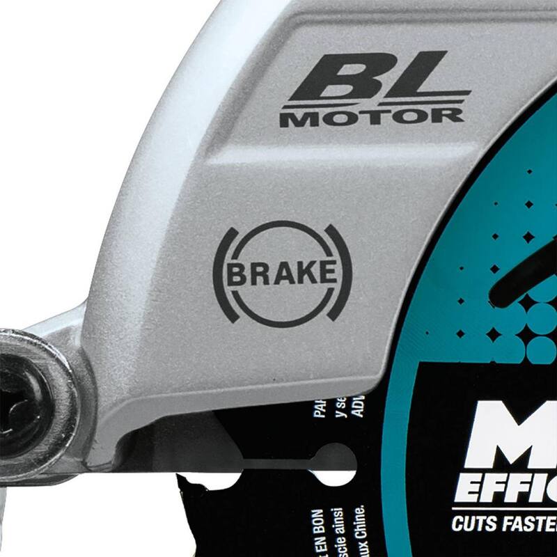 Makita 18V X2 LXT (36V) Sierra circular inalámbrica sin escobillas con mango trasero 7.25 pulgadas Kit de sierra con batería de 5.0Ah y hoja de sierra de 7.25 pulgadas - XSR01PT-B61656