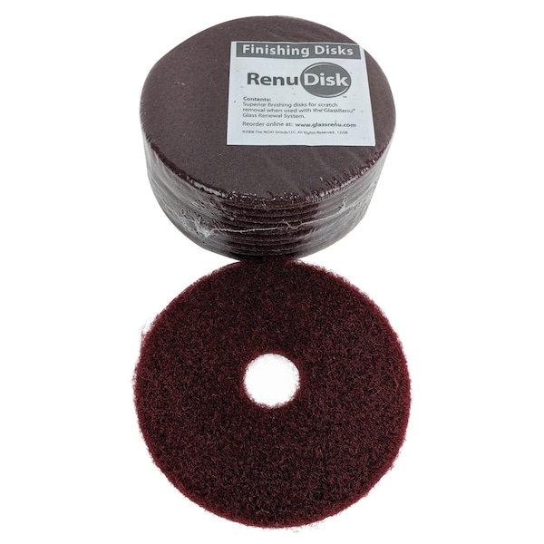 Glass Renu GlassRenu RenuDisks Red  5 Inch - 106-4051