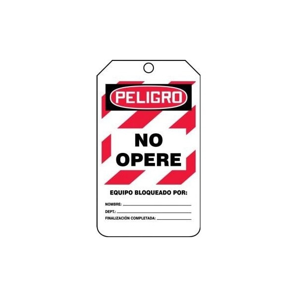 Accuform Danger, Self-Laminating RP-Plastic, 3-1/4 in Width, 0.55 in Height, , 5 PK - SHMLT409LTM