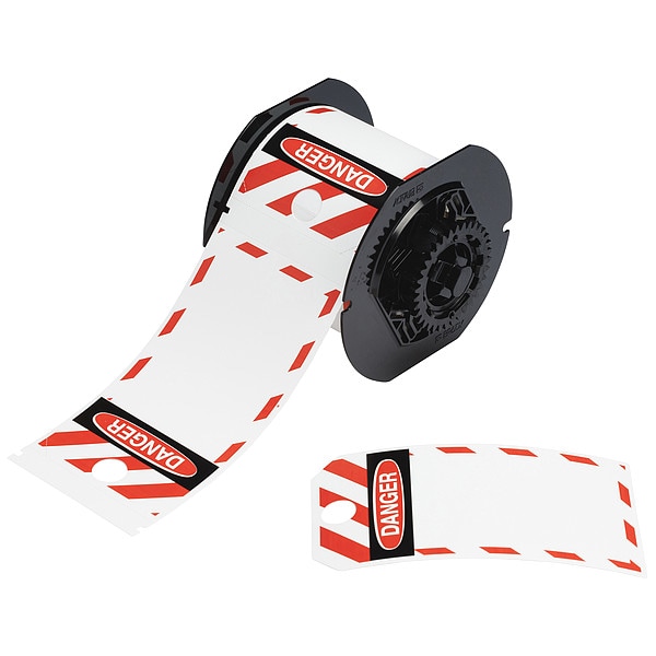 Brady Lockout Tags, 5-3/4" Label H, Red on White - B30-255-851-OST-BK
