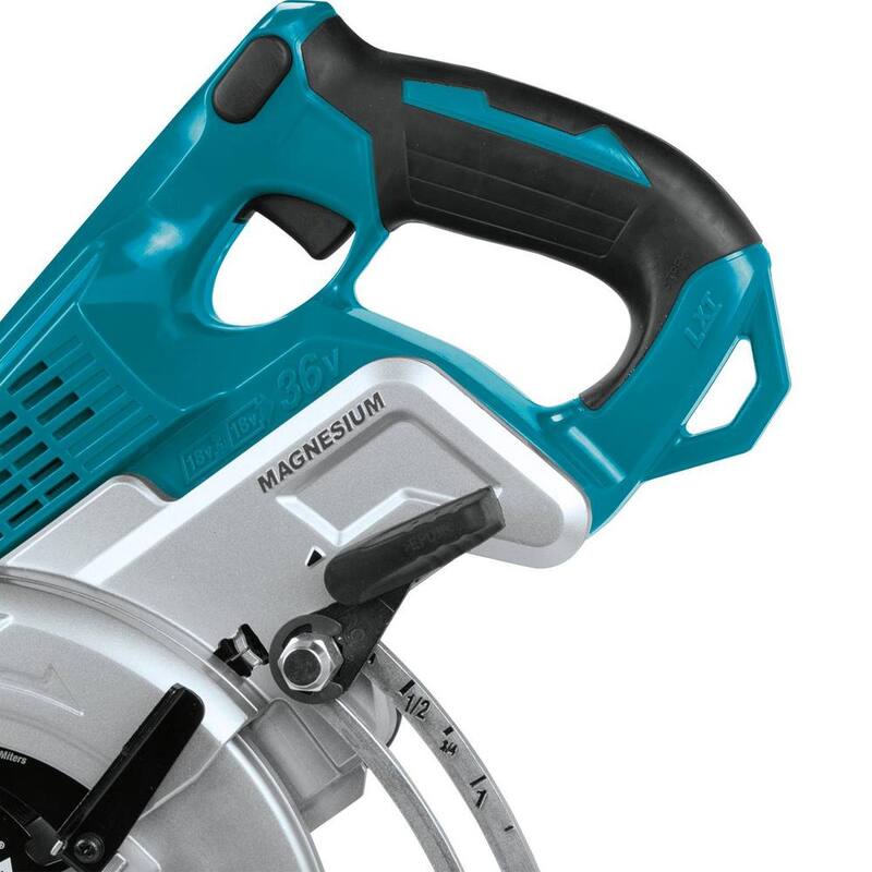 Kit de sierra circular inalámbrica de 7-1/4 pulgadas con mango trasero sin escobillas Makita 18V X2 LXT 5.0Ah (36V) con destornillador para tablaroca sin escobillas adicional 18V LXT - XSR01PT-XSF03Z