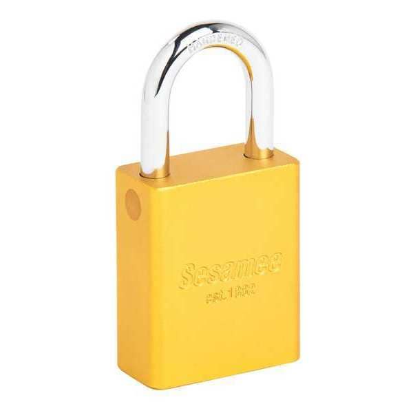 Sesamee Alum Safety Lockout Padlock, KA, Yellow - 90116