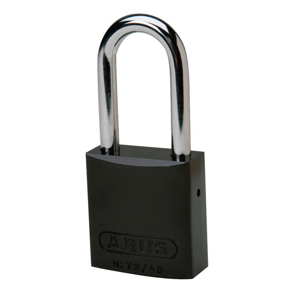 Brady Standard Safety Aluminum Padlock 1.5 in Aluminum Shackle KD Black - 99620