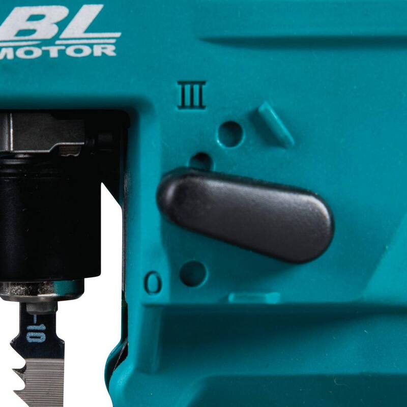 Kit de sierra de calar inalámbrica Makita 12V máx CXT de iones de litio sin escobillas con asa superior (2.0Ah) - VJ06R1J